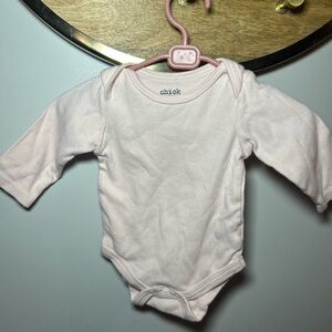 6 For $10 Chick Pea Light Pink Baby Bodysuit